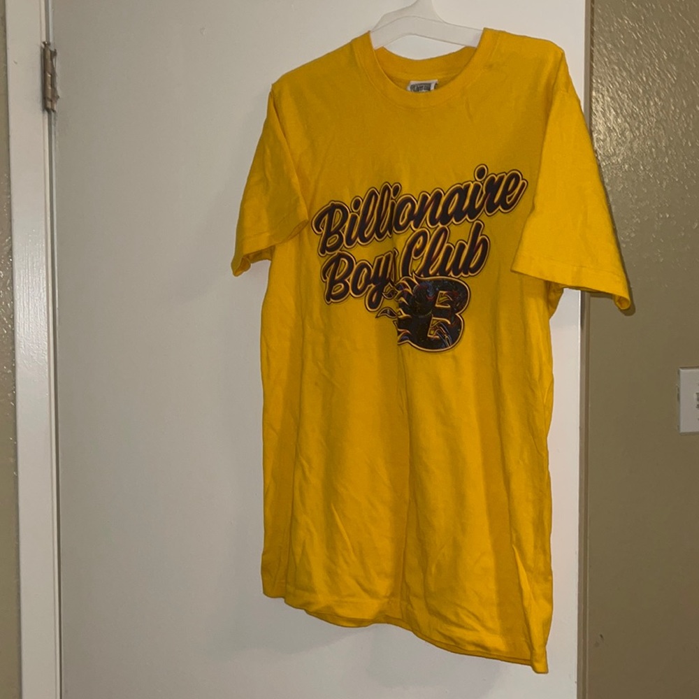 Size small yellow Billionaire Boys Club